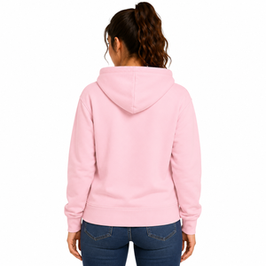 Sudadera con Capucha de Invierno Ecológica Personalizada de Alta Calidad para Mujer, Color Sólido, Bolsillo Canguro Clásico, Sudadera de Algodón Cómoda - Product Image 2