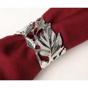 Anneau de serviette élégant en métal pour la décoration de table de réception de mariage - Product Image 6