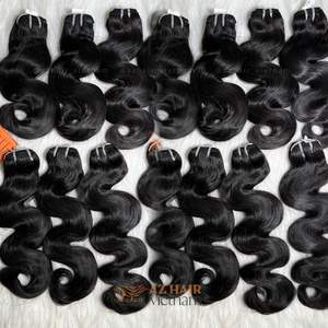 Venta al por mayor de alta calidad 12A grado Remy cuerpo ondulado vietnamita virgen extensiones de cabello humano sin procesar cabello crudo tipo de trama - Product Image 2