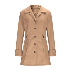 Windproof <b>Womens</b> Trench <b>Coat</b> Long Belted Lapel Collar Overcoat Elegant Autumn Winter Jacket Custom Logo - Product Image 1