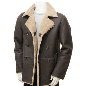 Veste en cuir véritable pour homme, prix de gros, confortable et respirante, style streetwear, veste d'hiver en cuir de haute qualité - Product Image 3