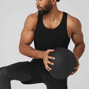 Débardeurs noirs personnalisés de haute qualité pour la gym, débardeurs sans manches avec logo personnalisé, débardeurs unis tendance pour l'été - Product Image 5