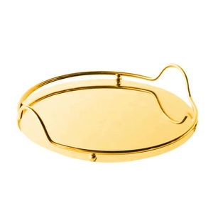 Nordic Insulated Stainless Steel <b>Mirror</b> Tray Multi-Function Aromatherapy Perfume Jeweled Tea Set Exquisite Receptacle Portable - Product Image 1