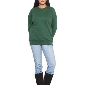 Classic women sweatshirt soft fleece pullover relaxed fit winter top casual everyday wear warm crewneck long sleeve fashion - Product Image 5