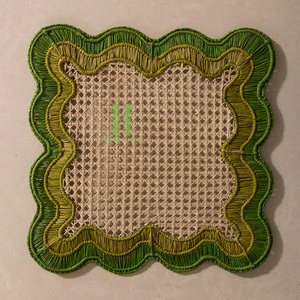 สินค้าหัตถกรรมที่ต้องมี แผ่นรองจานสานจากหญ้าทะเลธรรมชาติ ทำมือ ตกแต่งสไตล์โบโฮ เป็นมิตรกับสิ่งแวดล้อม เส้นผ่านศูนย์กลาง 35 ซม. ช่วยเพิ่มความสวยงามให้กับการรับประทานอาหาร - Product Image 2