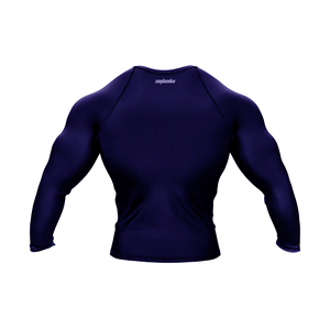 saqibandco <b>Men's</b> Full Sleeve Rash Guard Long Sleeve Dragon Print Quick Dry Spandex Polyester <b>Compression</b> <b>Shirt</b> Front Logo - Product Image 4