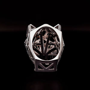 Anillo de Compromiso/Boda de Oro Blanco de 14k con Diamante Tallado Cultivado en Laboratorio IGI/GIA, Anillo Fino Unisex para Joyería de Estilo Hip-hop Rap - Product Image 2