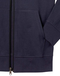 Veste à capuche zippée intégrale pour homme, coupe classique, 100% coton, unie, de haute qualité, écologique, pour l'extérieur, mode décontractée, hiver - Product Image 6