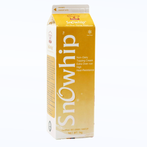 Crème Non Laitière de Qualité Supérieure pour Décoration de Gâteaux, Crème Non Laitière Snowhip 1KG HALAL, Idéale pour la Pâtisserie (OEM/ODM) - Nouveauté ! - Product Image 1