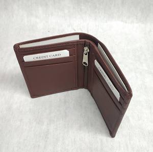 Cartera de Cuero Genuino de Diseño Personalizado, Estilo Moderno, Producto Más Vendido al por Mayor - Product Image 4
