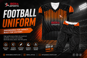 Conjunto de Uniforme de Fútbol Personalizado IBERIA |   Jersey y Pantalones Deportivos |   Ropa Deportiva Transpirable para Fútbol en Equipo - Product Image 6