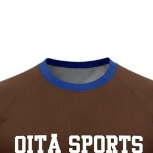 Unisex Brown Gold Sublimation Netball Shirt Polyester Short Sleeve Sportswear <b>Athletic</b> Team Uniform Performance Apparel - Product Image 5