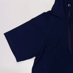 Sudadera con Capucha de Algodón 100% Personalizada al por Mayor, Transpirable, con Bolsillo, Ligera, Manga Corta Raglán, Corte Regular para Verano - Product Image 3