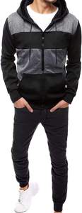 <b>Men's</b> Casual Breathable Windproof Eco-Friendly Cotton/Polyester Solid Winter Track Suits Sets 2-Piece Hooded Track <b>Jacket</b> - Product Image 5