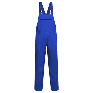 Combinaison de travail bleue pour hommes, en coton, anti-poussière, avec bretelles réglables, uniforme - Product Image 1