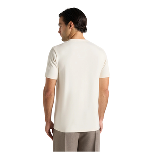 Camisetas de algodón para hombre con cuello redondo, manga corta, ajuste slim, estampado en el pecho, espalda lisa, jersey suave, casual, venta al por mayor, OEM personalizado - Product Image 2