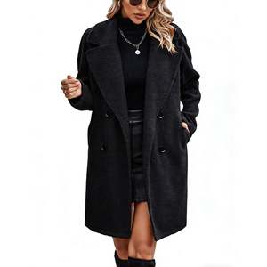 Gabardina clásica para mujer con cuello de solapa, abrigo largo con cinturón, doble botonadura, cortavientos, chaqueta de invierno personalizada - Product Image 1
