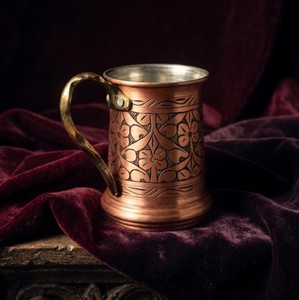 Taza de Cobre Hecha a Mano con Asa Cómoda para Restaurante, Hotel, Hogar, Cocina, Presentación de Bebidas, Uso Diario - Product Image 1