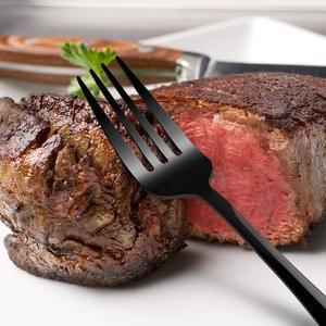 Long handle spoon fork <b>set</b> steel utensils Durable dining <b>cutlery</b> <b>Reusable</b> metal <b>cutlery</b> <b>set</b> Eco friendly tableware Corrosion - Product Image 3