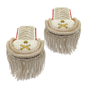 Écusson brodé personnalisé à coudre avec franges dorées, applique en tissu rouge pour vêtements, uniformes, vestes et accessoires - Product Image 3
