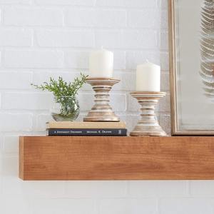 Nouveaux bougeoirs en bois dur faits à la main, tendance, petits bougeoirs en bois de manguier, lot de 2 - Product Image 2