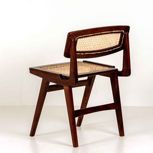 Silla de Comedor de Madera Maciza de Estilo Moderno de Mediados de Siglo, Diseño Escandinavo, Silla Lateral sin Brazos con Mimbre Tejido para Cafetería y Hogar, Venta al Por Mayor - Product Image 4