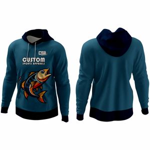 Nouvelles Chemises à Capuche Confortables et Respirantes à Manches Longues pour Hommes, Motif Pêche, avec Logo Imprimé en Silicone par Transfert Thermique, Collection Vintage 2026 - Product Image 1