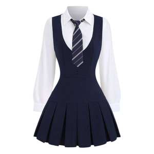 OEM School Uniform For Girls Comfortable Cotton Blend Skirt Shirt <b>Blazer</b> <b>Sets</b> Breathable Anti Wrinkle XS to 3XL Bulk Supply - Product Image 1