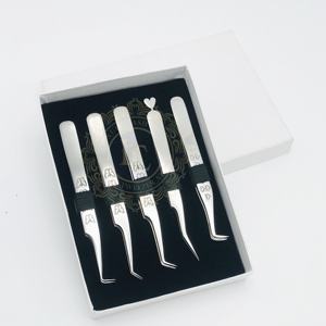 Meilleur prix professionnel acier inoxydable Volume pince à épiler cils ensemble nouveau Design papillon imprimé poignée durable pointe pointue - Product Image 3