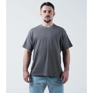T-shirt de sport pour homme, personnalisé, imprimé en sérigraphie sur le devant, tricoté, coupe oversize, séchage rapide, anti-boulochage, pour musculation et entraînement - Product Image 1