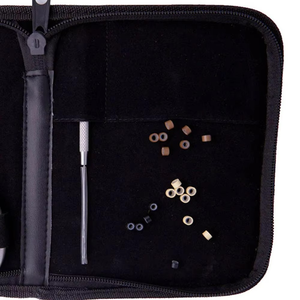 Kit d'outils d'application d'extensions capillaires en acier inoxydable poli miroir, micro-pinces et crochets de tirage pour usage domestique - Product Image 4