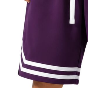 Custom Purple and White <b>Mens</b> Basketball <b>Shorts</b> Custom Logo Athletic Training Gym Sports Mesh Breathable Quick Dry Casual <b>Shorts</b> - Product Image 3