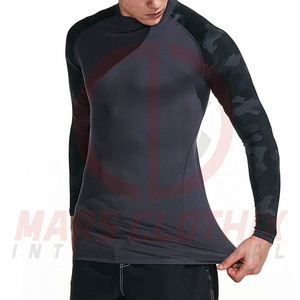 Wholesale Customized Long Sleeve Rash Guard <b>For</b> <b>Men</b> Stretch Fitness Breathable Quick Dry <b>Men</b> Rash Guard - Product Image 3