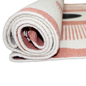 Alfombra Tejida a Mano de Algodón con Patrón Geométrico Estilo Bohemio, Antideslizante, Lavable, Apta para Mascotas, para Decoración del Hogar - Product Image 2