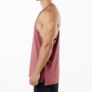 Débardeur de sport respirant et à séchage rapide pour homme, col en V, en polyester/coton, personnalisable, vente en gros, article très demandé - Product Image 3