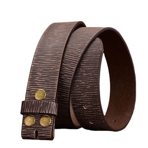 Ceinture en cuir véritable 100% pour homme, cuir de vache, largeur 3.8 cm, avec boucle en acier, cuir monocouche pour jean - Product Image 1