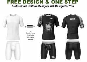 Conjunto de Rashguard de Manga Larga para MMA, Tejido Transpirable de Excelente Calidad, Diseño Elegante, Impresión por Sublimación, Traje de Compresión para Hombre - Product Image 2