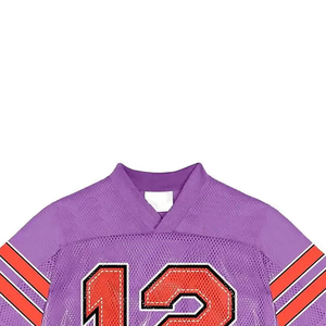 Maillot de football américain pour femme, style unique, en tissu mesh, col en V, vêtements de sport. - Product Image 4