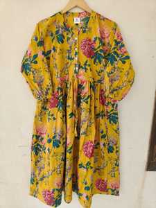 100% Cotton Bohemian <b>Maxi</b> <b>Dress</b> for Women Fancy Floral Printed <b>Dress</b> Fit & Flare <b>Maxi</b> <b>Dress</b> Bulk India Export at Low Price - Product Image 2