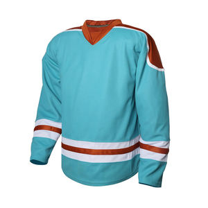 Maillot de hockey sur glace professionnel en gros avec lettres et numéros personnalisés, logo d'équipe, maillot de hockey sur glace durable pour le sport - Product Image 1