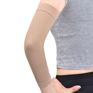 Manchons de cyclisme SIRIUS SPORTS beiges respirants anti-UV, protection des coudes unisexe en Spandex/polyester, équipement sportif - Product Image 4