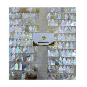 Chapa de Nácar Super Brillante con Reflejos, Decoración con Incrustaciones de Ángel Feng Shui, Chapa Ajustable de Alto Brillo - Product Image 1