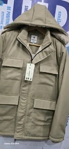 Indian Supplier Stylish Khaki <b>Jacket</b> <b>Mens</b> Casual Style <b>Utility</b> <b>Jacket</b> for Outdoor Activities Use Available For Sale - Product Image 3