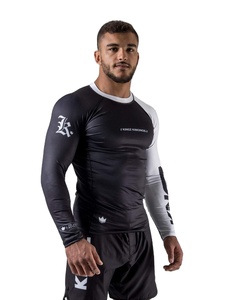 Chemise de compression pour homme Jiu Jitsu BJJ MMA Training Sublimation Printed Rashguard Respirant Feature Short OEM Made Pakistan - Product Image 6