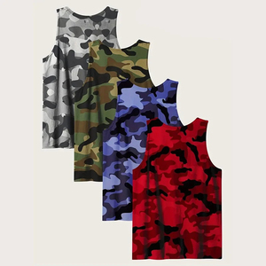 Camiseta Deportiva de Camuflaje Personalizada para Hombre, Transpirable, de Secado Rápido, Sin Mangas, Chaleco de Gimnasio, Ropa Deportiva Informal de Verano - Product Image 3