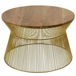 Mesa de centro de aluminio plateado de estilo único en metal para el hogar, sala de estar, villas, uso decorativo, muebles, mesa de centro - Product Image 4