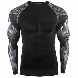Rashguard tendance de qualité supérieure, sublimation personnalisée, manches longues, pour athlètes de MMA, nouvelle arrivée, durable, unisexe - Product Image 3