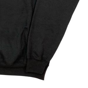 Sweats décontractés d'hiver noirs à col rond pour hommes, patchs brodés à motif solide respirants, sweats à capuche fraternité sororité - Product Image 5