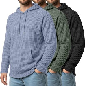เสื้อฮู้ดดี้ผู้ชายคุณภาพสูงสำหรับฤดูหนาว แบบ unisex ผลิตจากผ้าโพลีเอสเตอร์/ผ้าฝ้ายฟลีซ เนื้อผ้าทึบ ระบายอากาศได้ดี กันลม เป็นมิตรกับสิ่งแวดล้อม แห้งเร็ว ทรงหลวม - Product Image 3