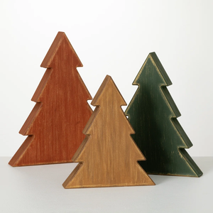 Décorations de Noël en bois en forme d'arbre, artisanat traditionnel, ornements de fête pour la maison et les fêtes, à prix avantageux - Product Image 3